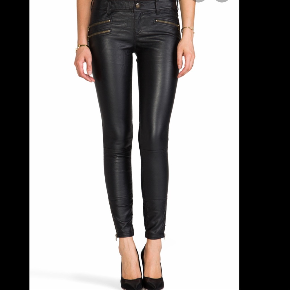 Free People vegan leather pants